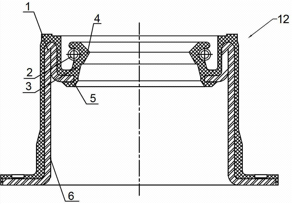 Composite double-lip oil seal