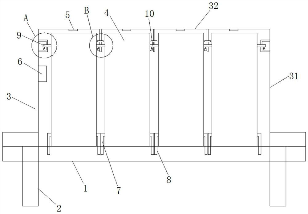 Power distribution cabinet installation structure and installation method based on intelligent monitoring system