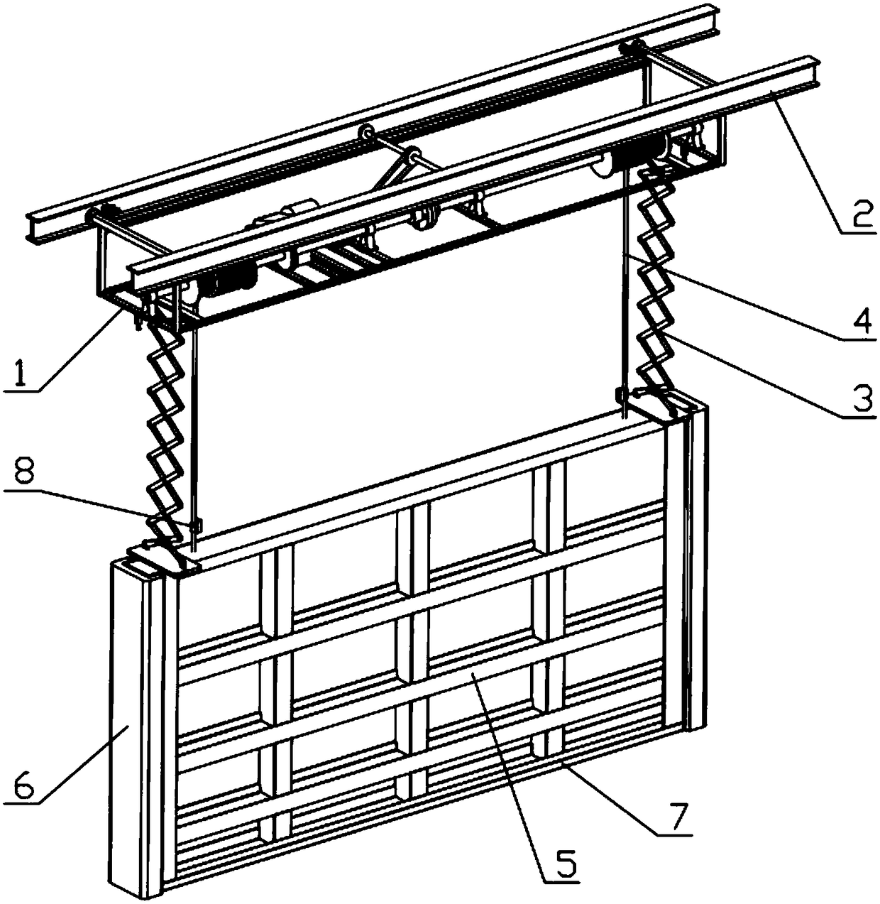 A mobile multi-purpose gate device with one gate