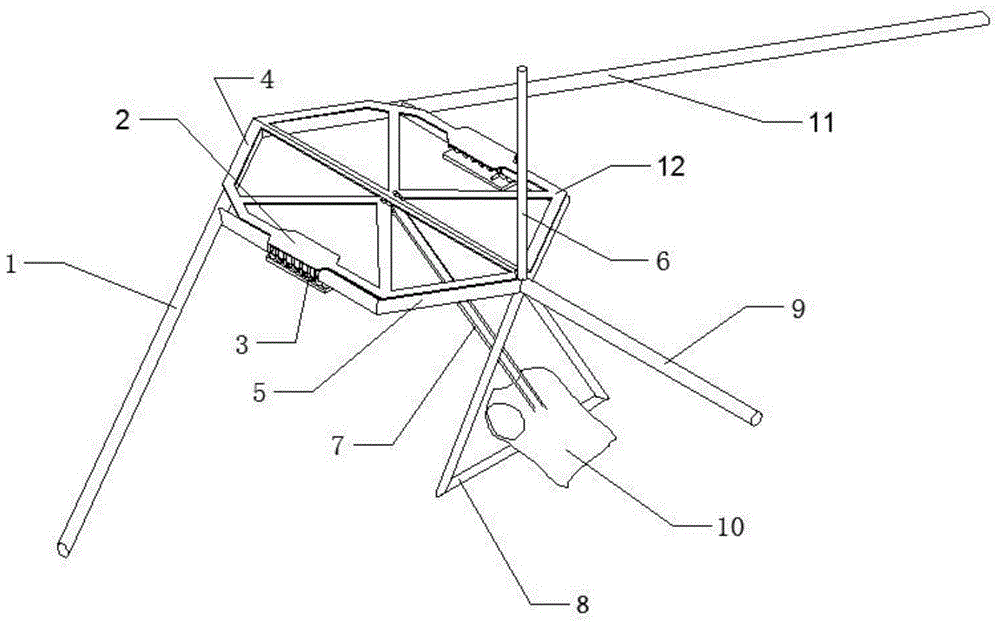 A human-powered high-platform aircraft that adopts a skylight to escape