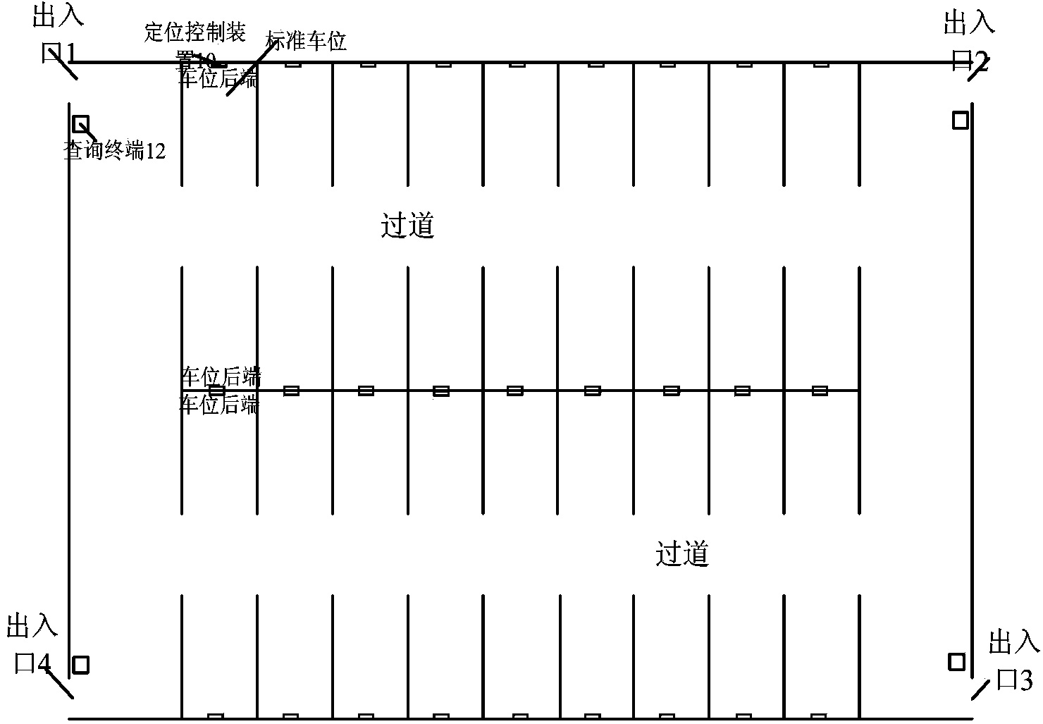 Parking lot vehicle searching system