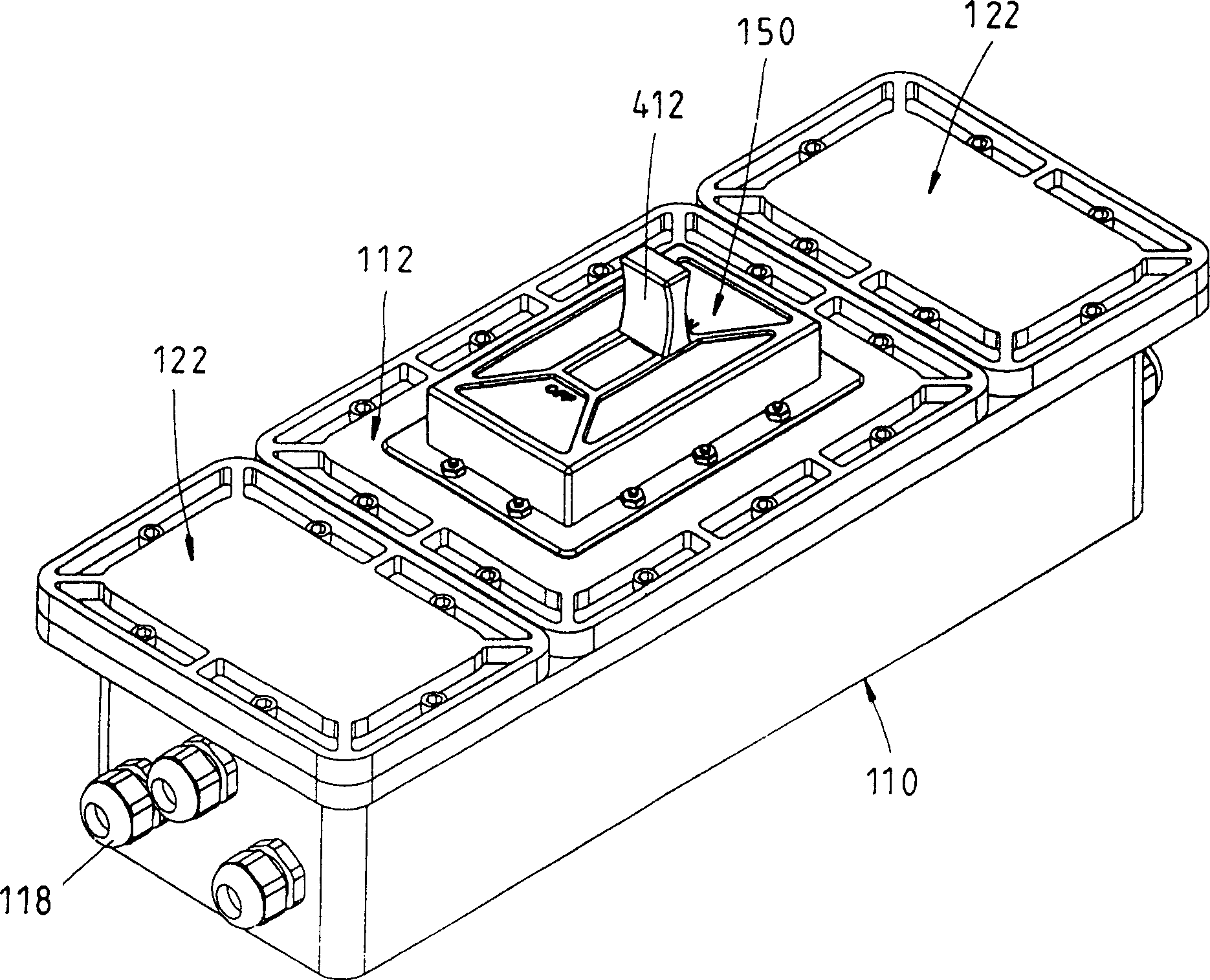 Closed type electrical switch assembly