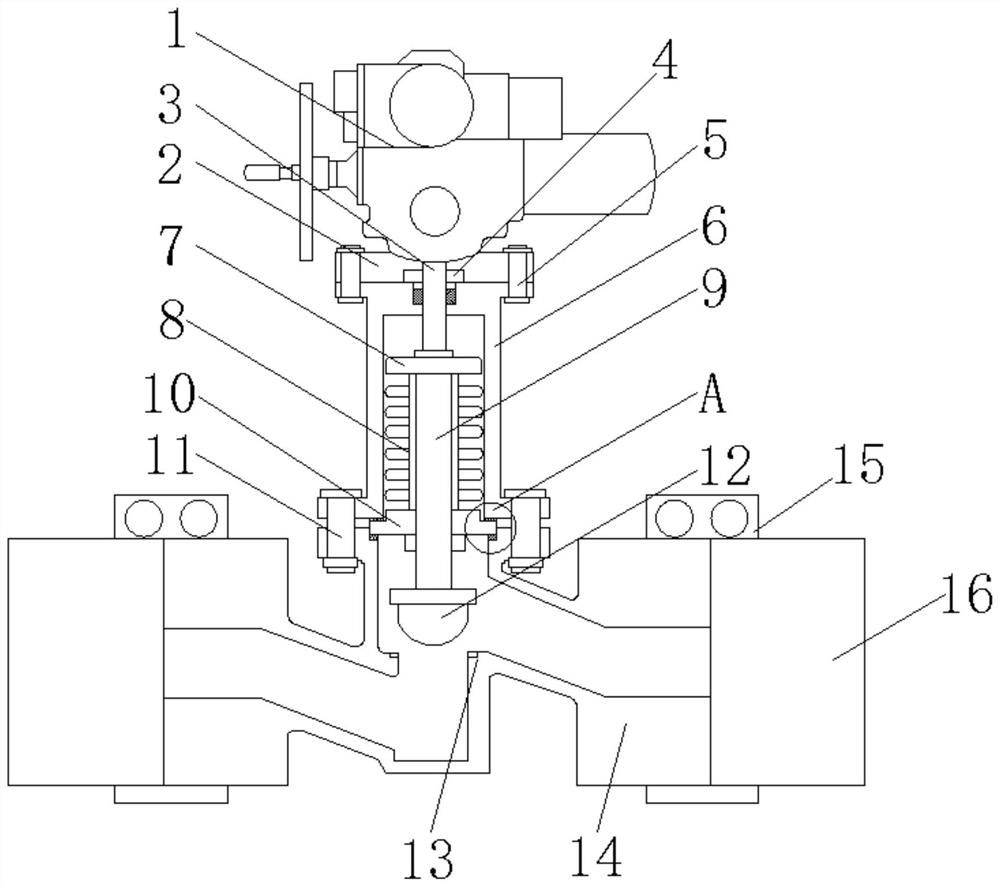 A valve actuator that is easy to install and disassemble