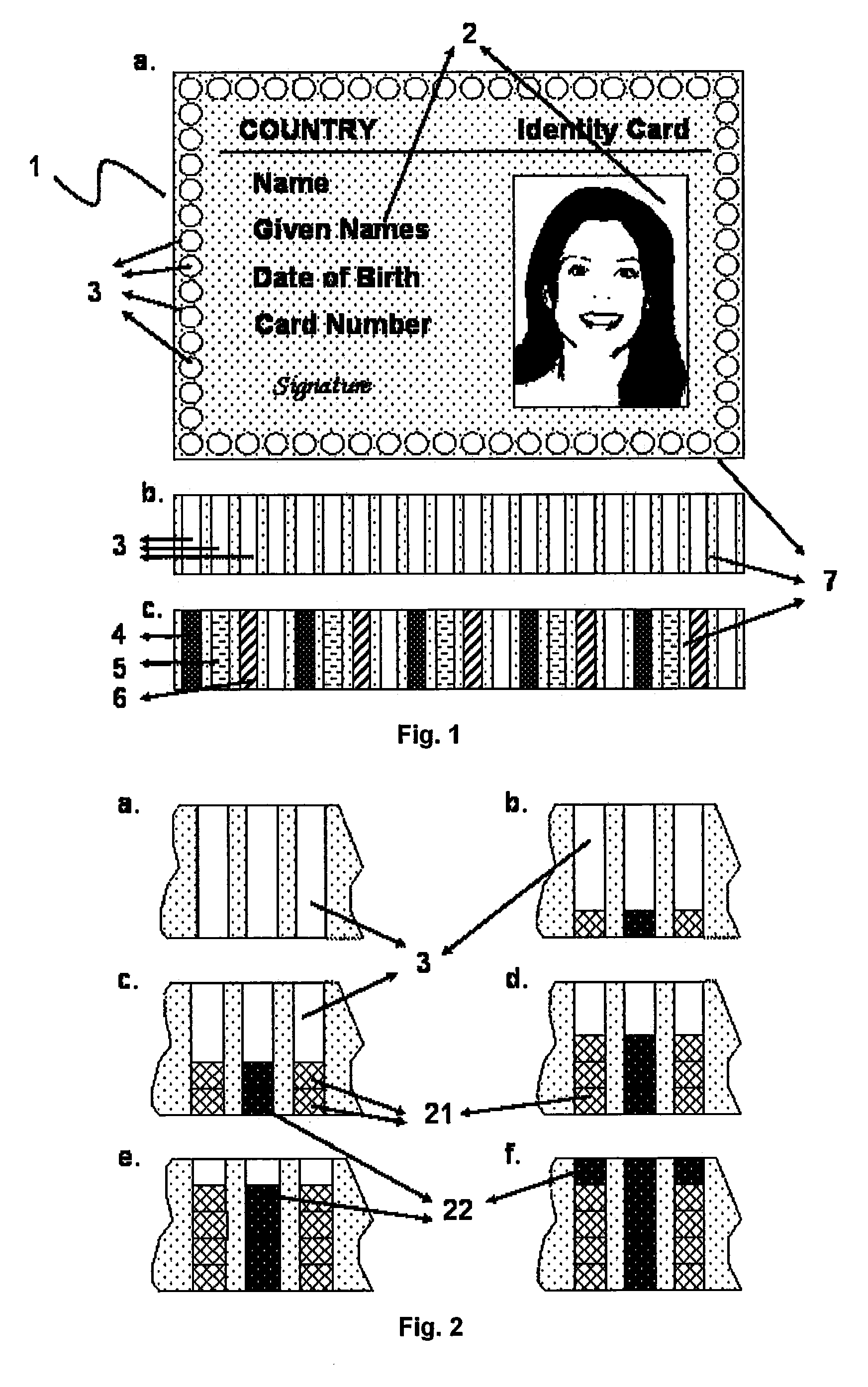 Security document with security feature on edge