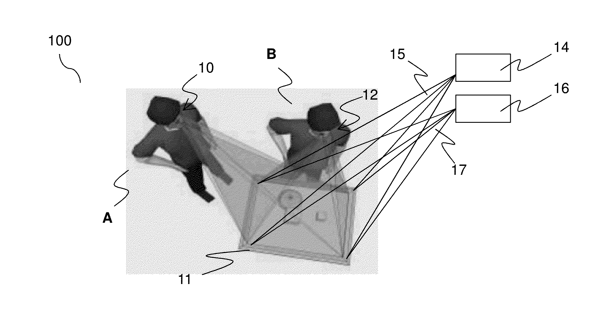 System for simultaneously displaying multiple multimedia streams, including multiple viewing spectacles and a displaying medium