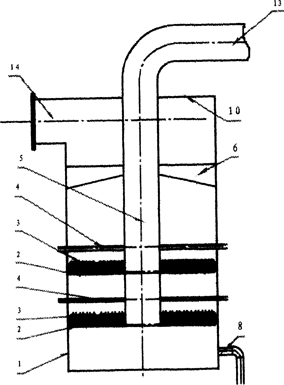 Normal flow filler tower