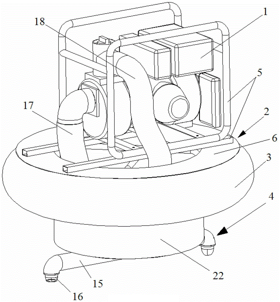 Jet Spinning Lotus Digging Machine