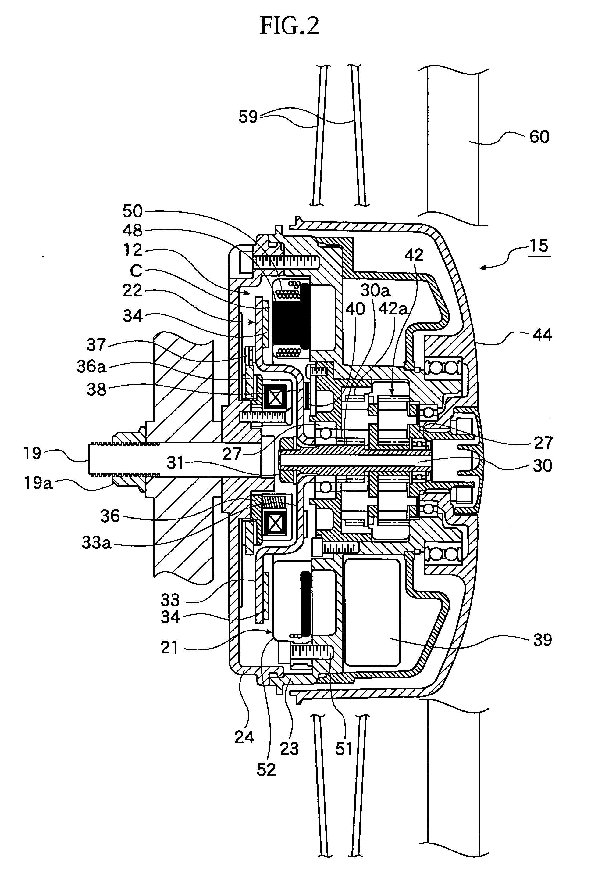 Rotary electric machine and electric wheelchair mounted with rotary electric machine