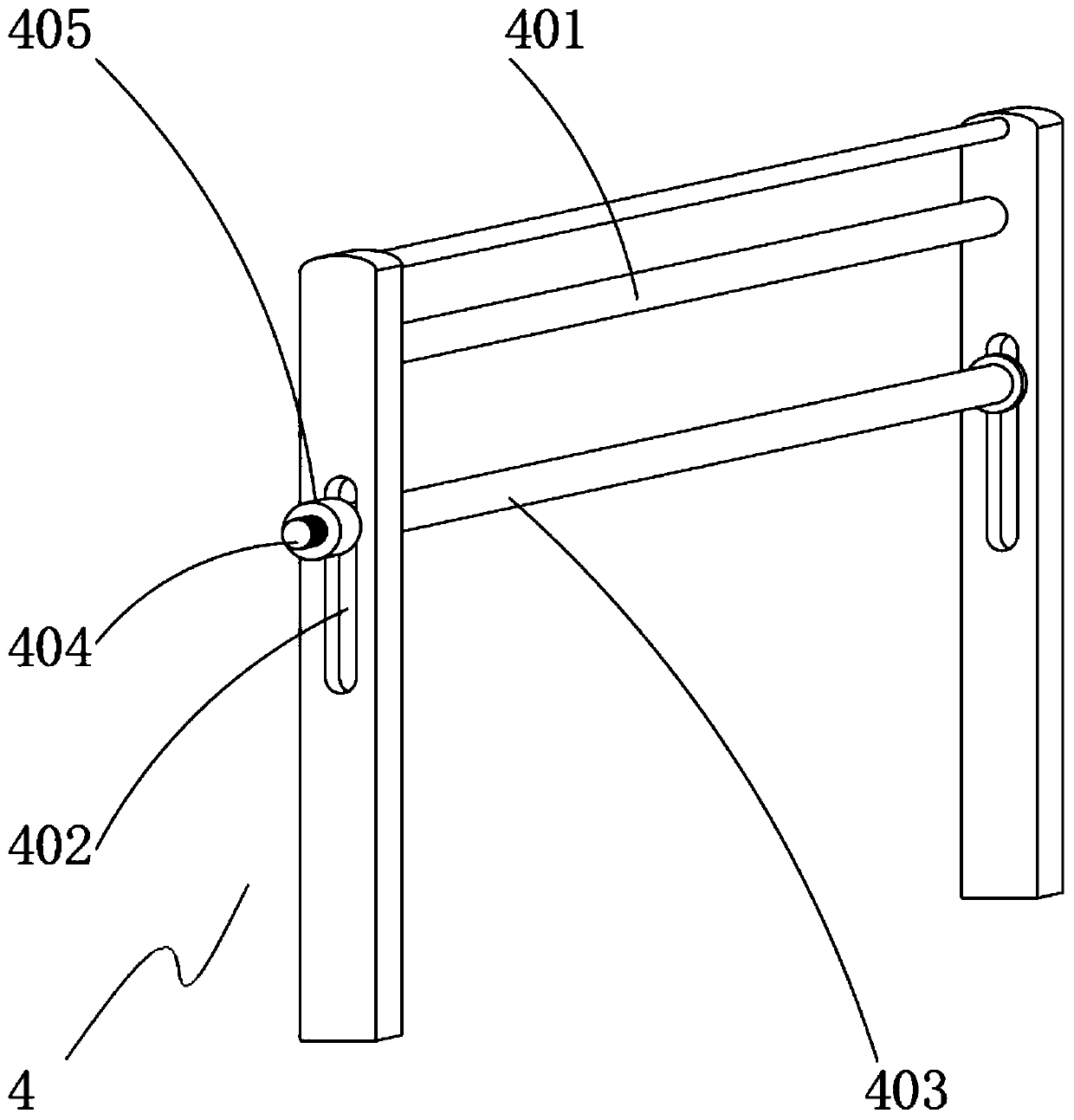 Cloth outlet mechanism of desizing machine for producing chemical fiber cloth