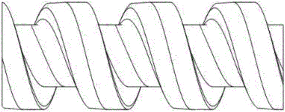 Rubber screw rotor molding line applicable to screw-type volumetric pump