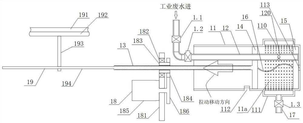 Industrial wastewater purification treatment system and industrial wastewater purification treatment method