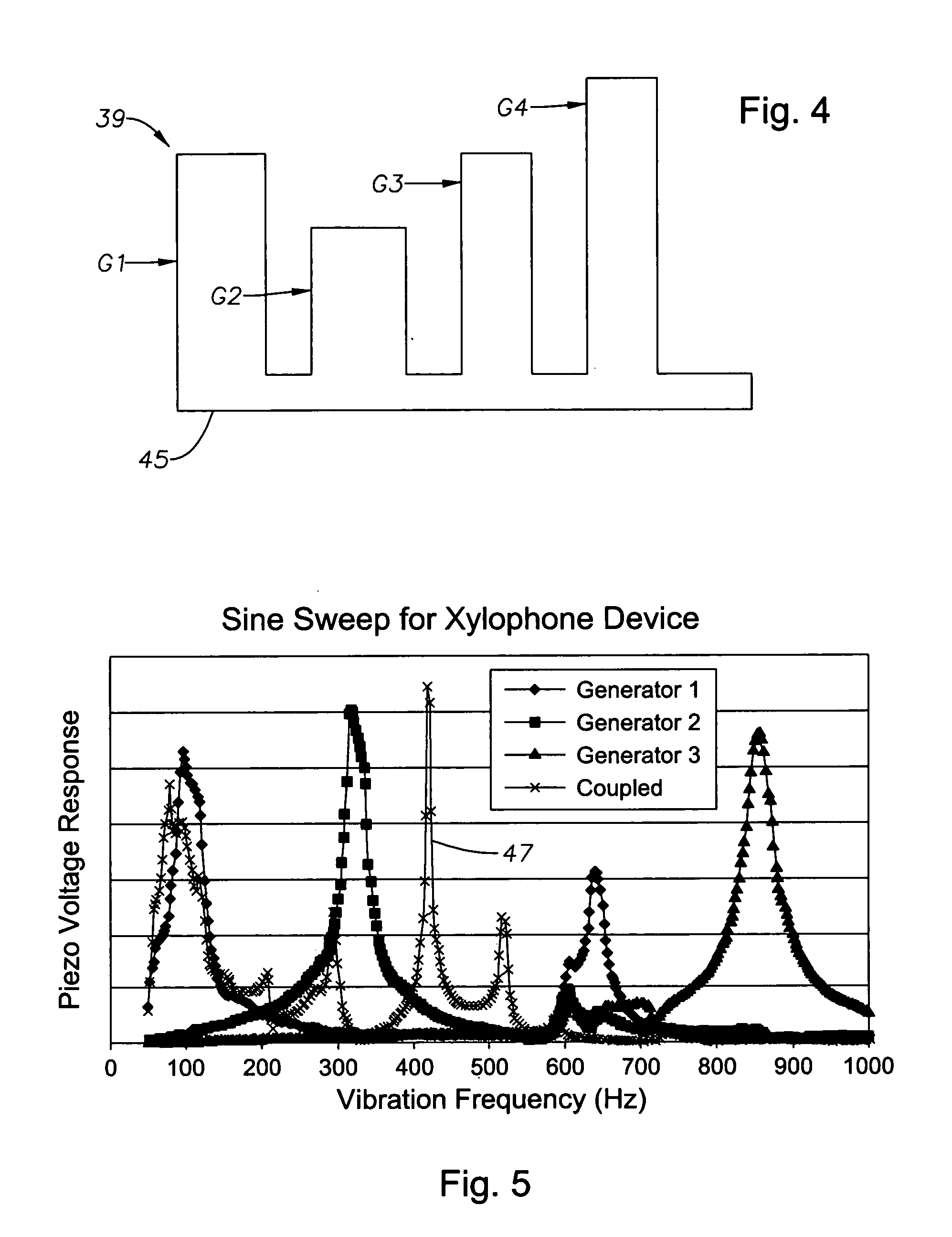 Broad band energy harvesting system and related methods