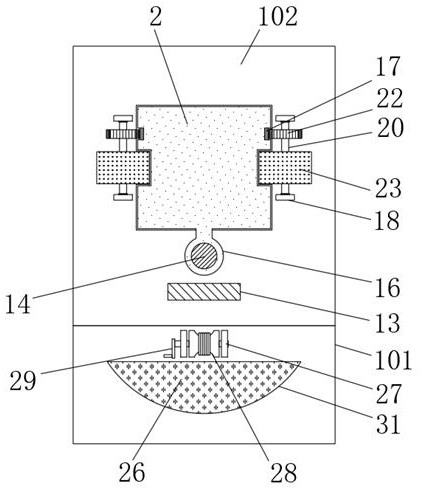 Train swing bolster clamping device facilitating positioning