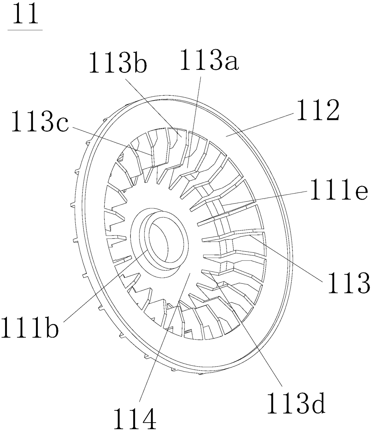 Motor blade, brushless motor, rotor assembly of brushless motor and food processor