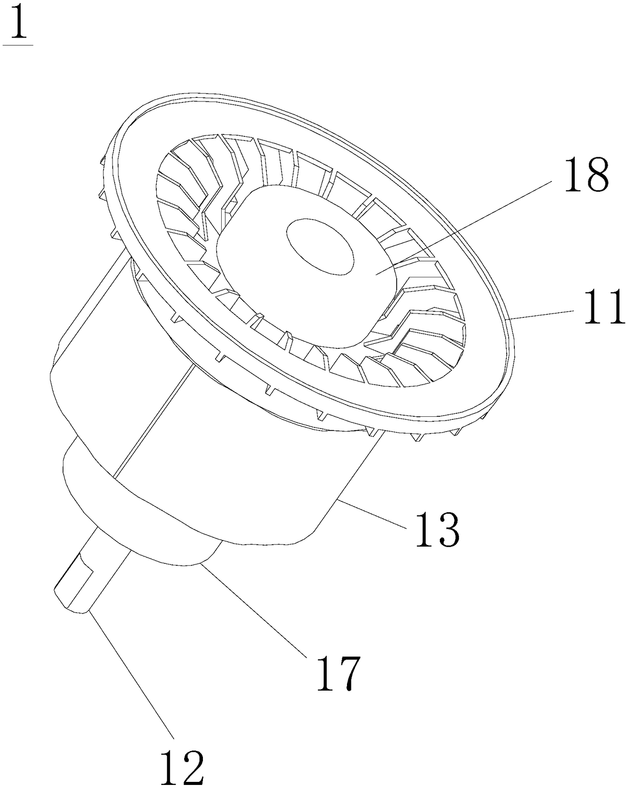 Motor blade, brushless motor, rotor assembly of brushless motor and food processor