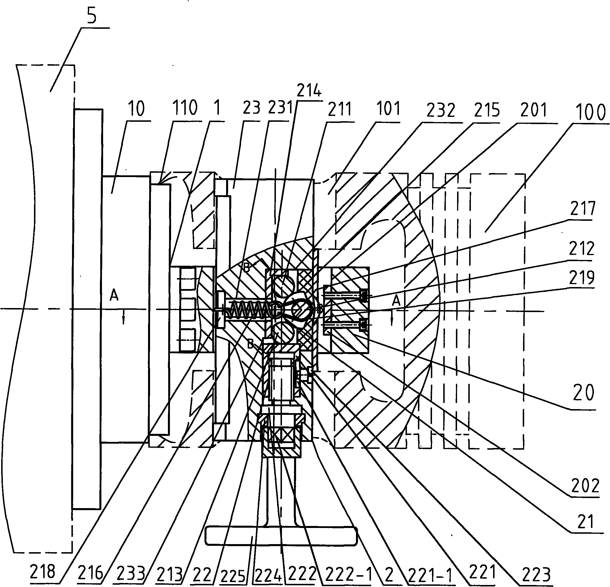 Piston positioning and locking device