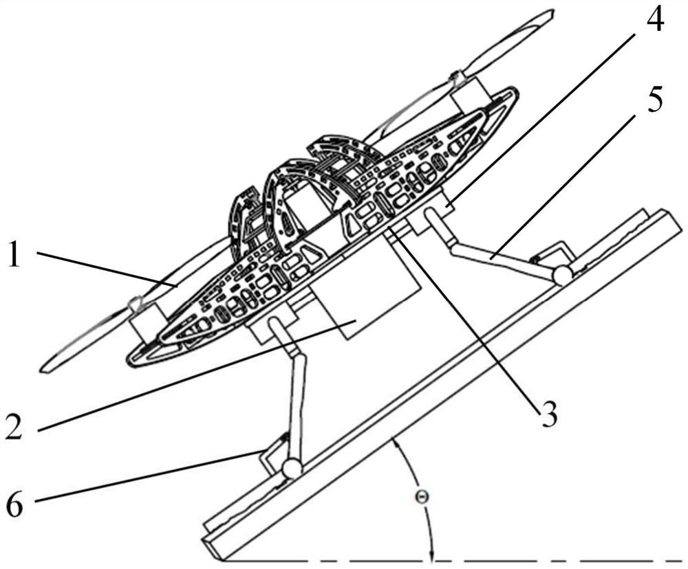 Adsorption docking device and docking method for unmanned aerial vehicle