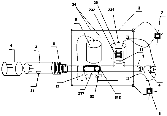 Plant trunk-boring pest capture and control device and application method thereof