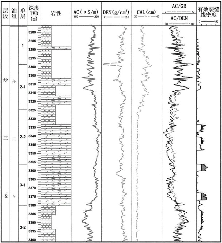 Fracture development degree identifying method of dense dolomite reservoir