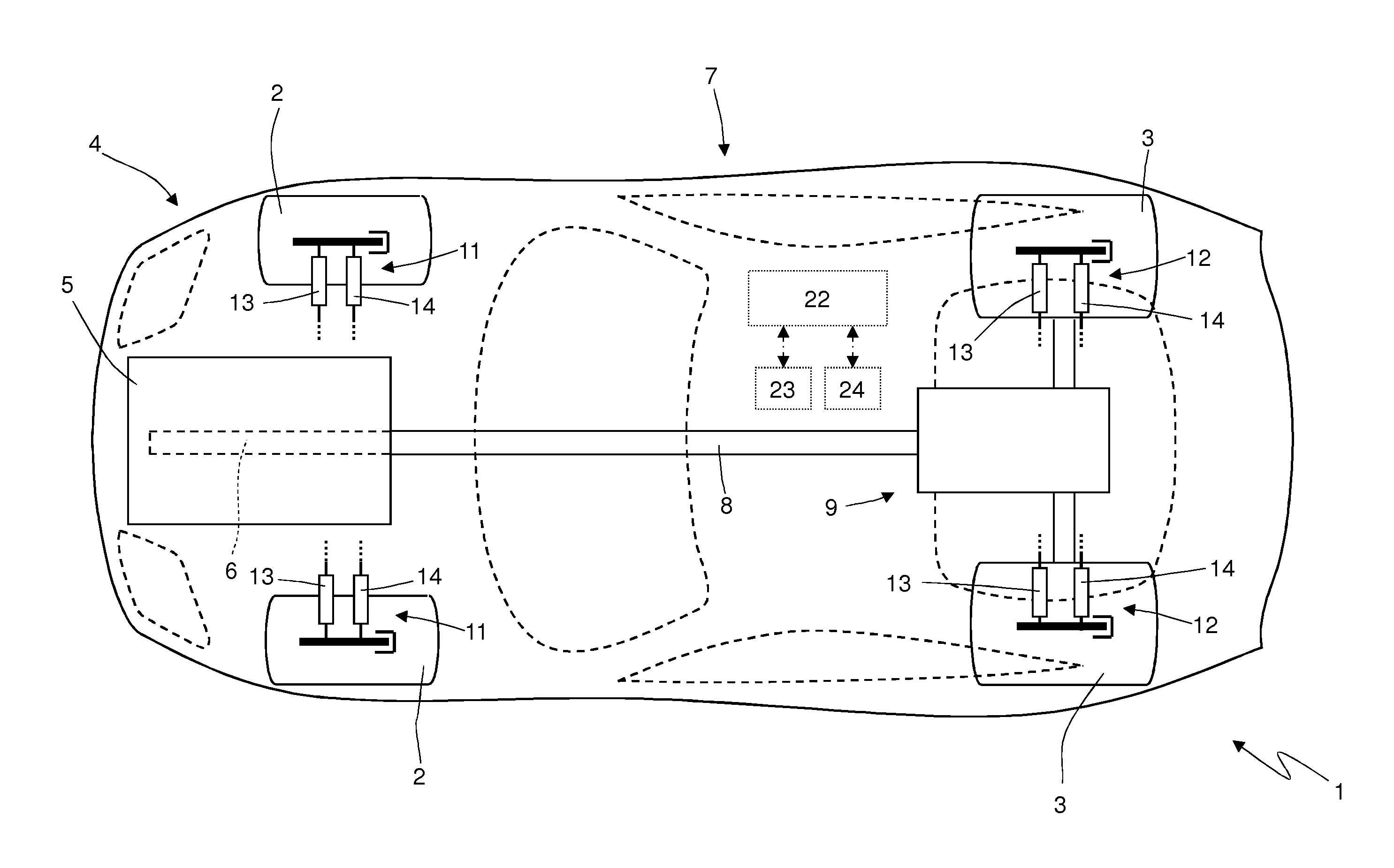 Method to control toe angle and camber angle in active rear suspensions of cars