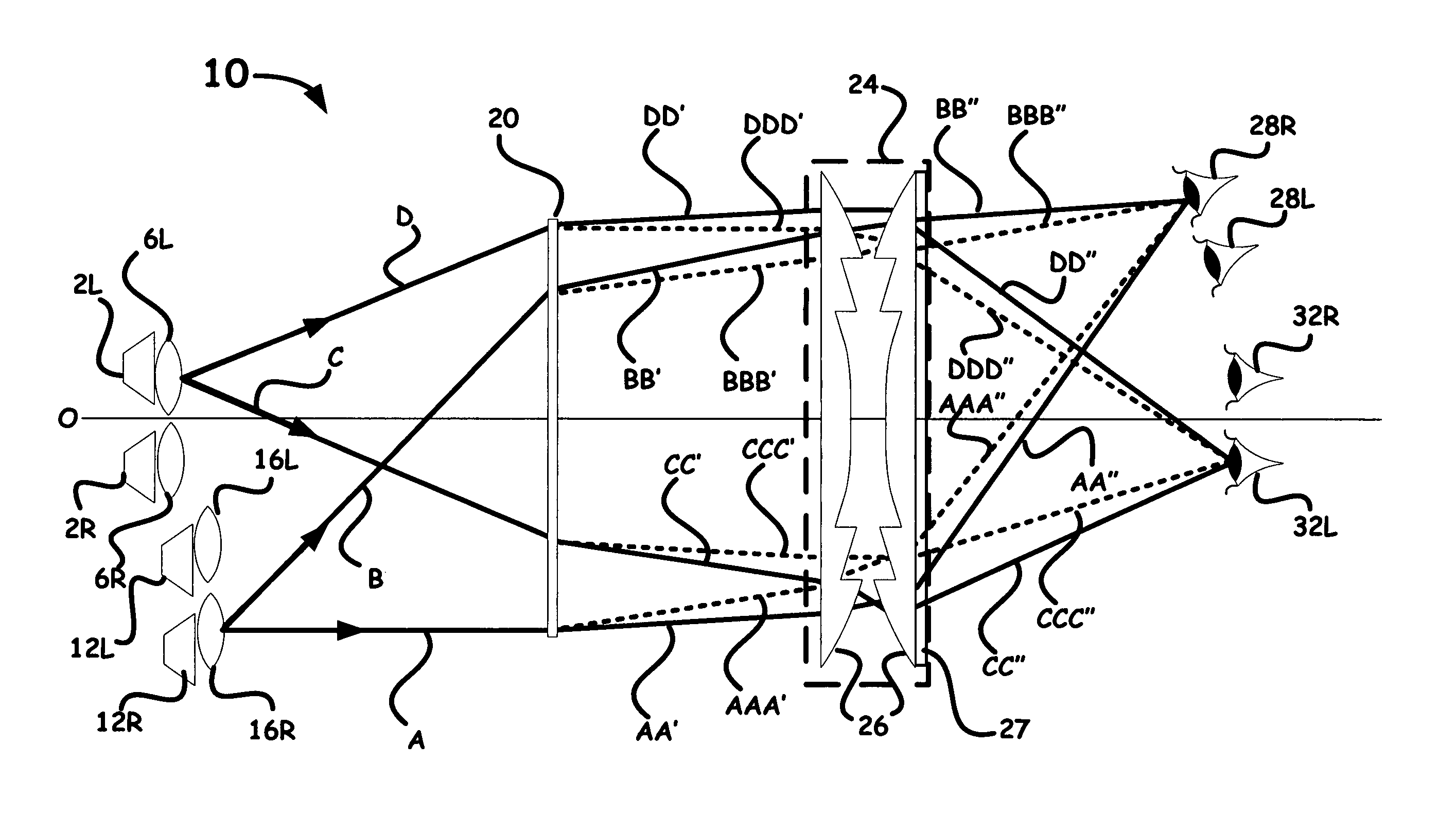 Autostereoscopic projection viewer