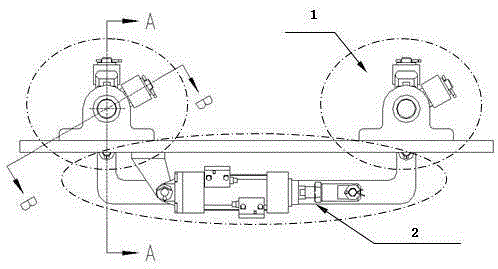 Blocking and positioning device for buffer type conveyor