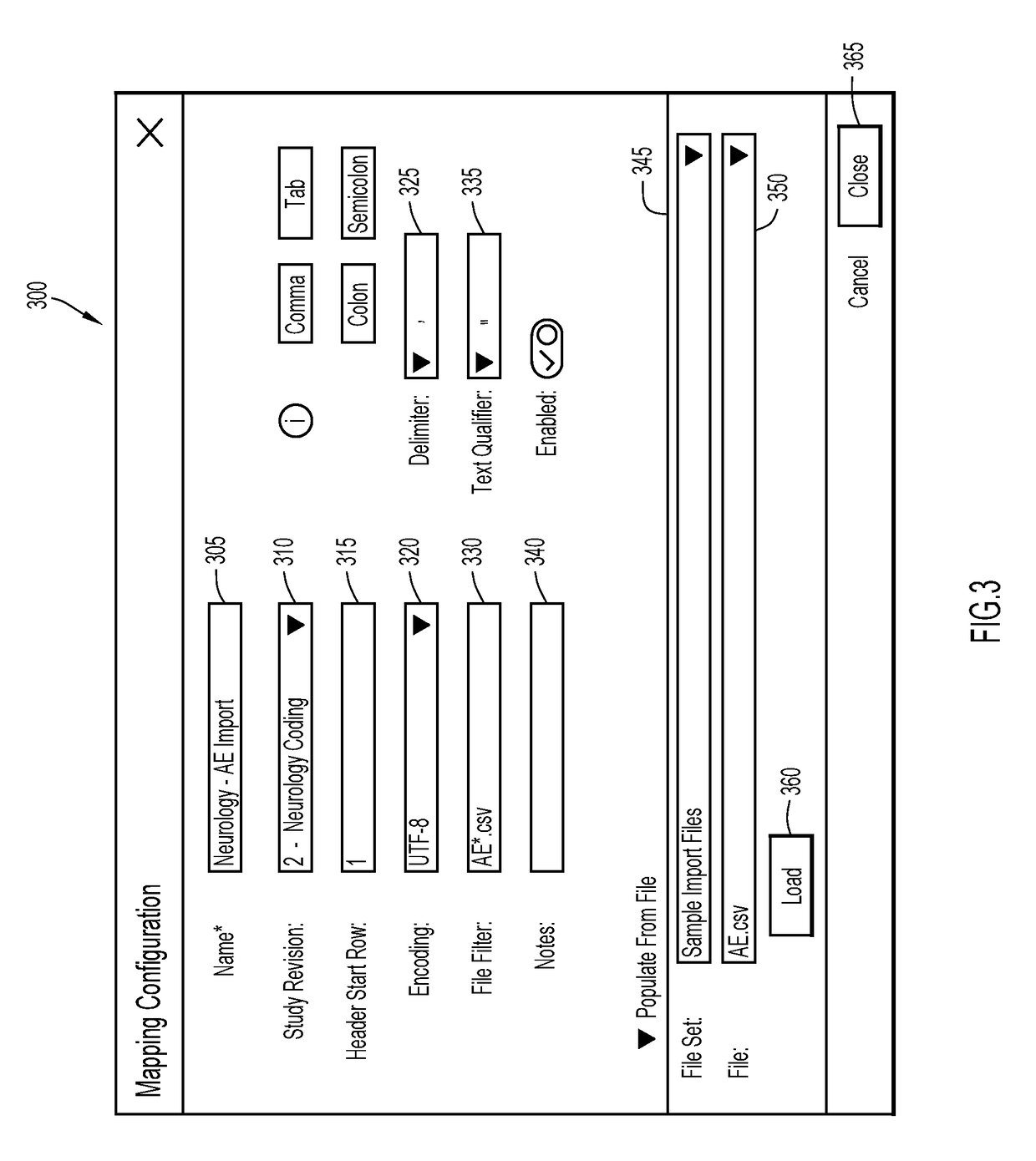 Data migration from a source system to a data schema of a medical study on a target system