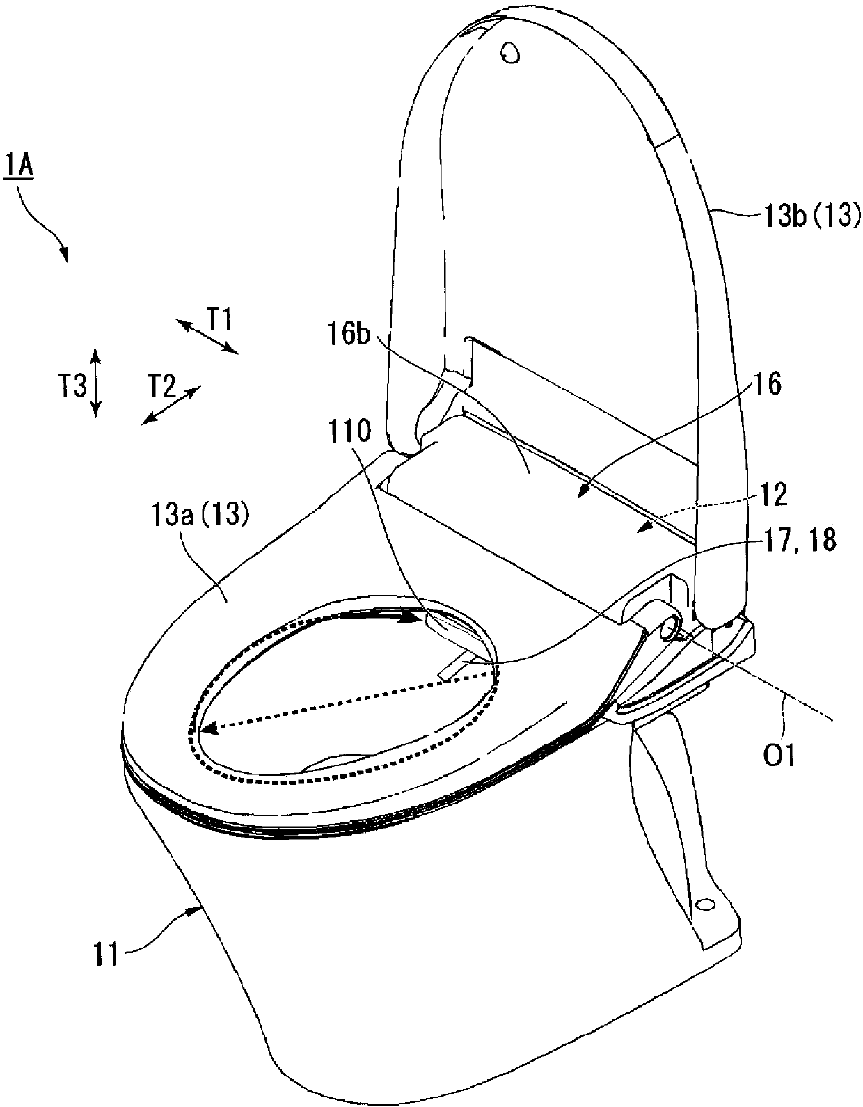 Toilet deodorizing method, toilet, and toilet deodorizing device