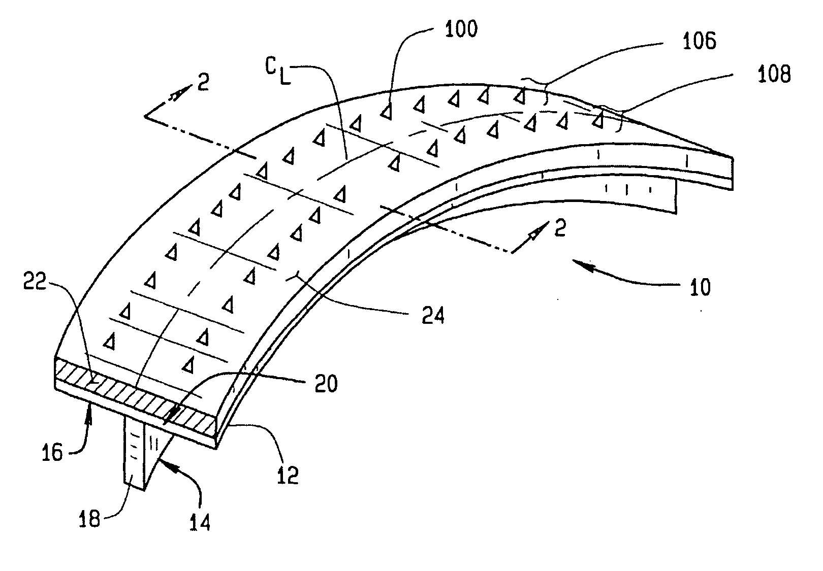 High friction brake shoe assembly