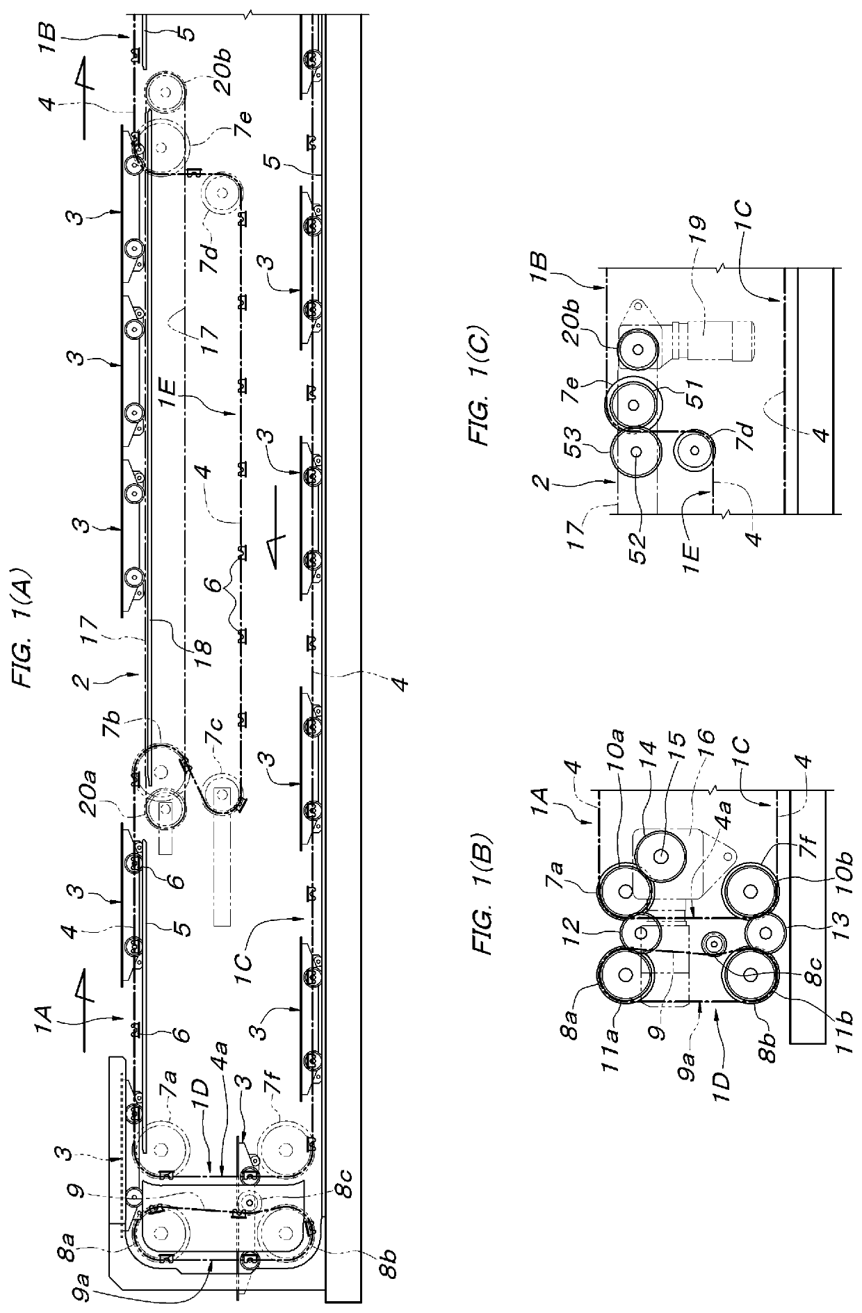 Conveyance device using carriage