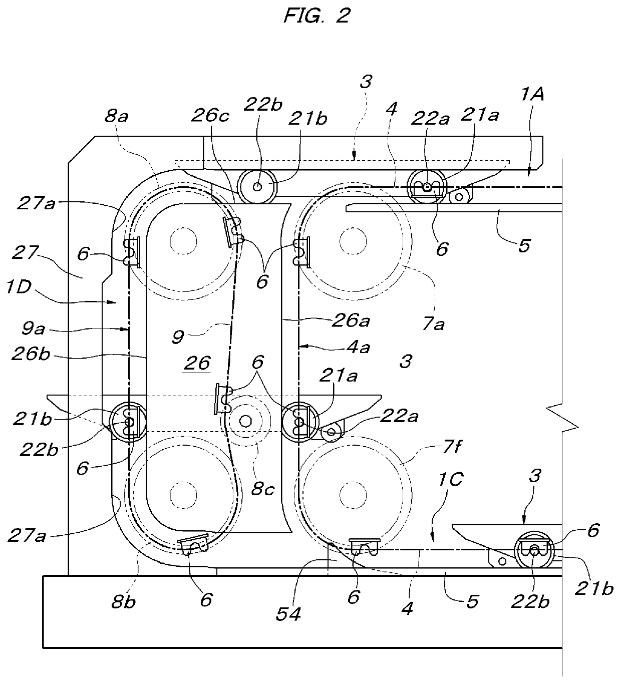 Conveyance device using carriage