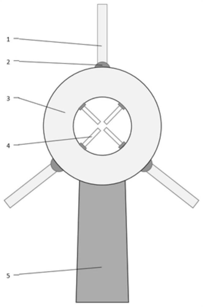 Horizontal-axis wind generating set with foldable wind wheels and using method