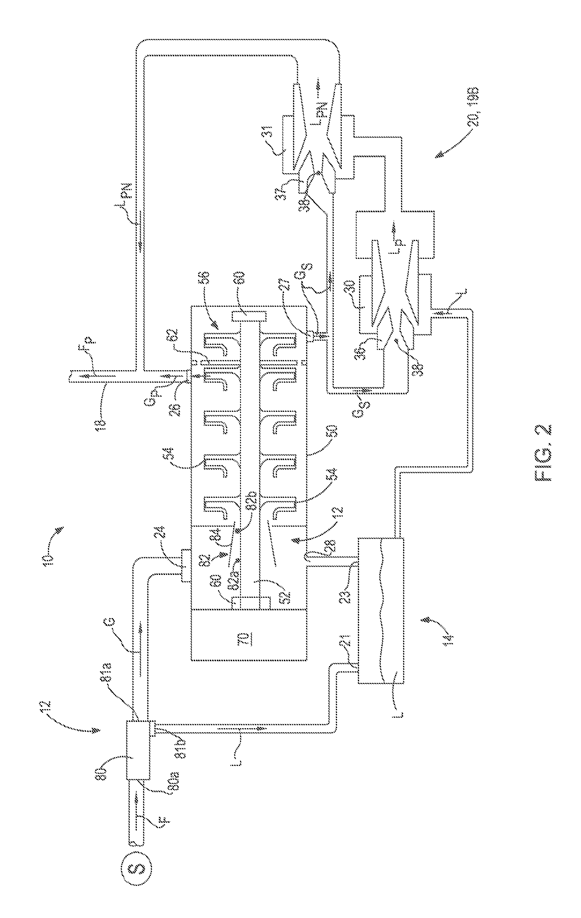 Compressor assembly including separator and ejector pump