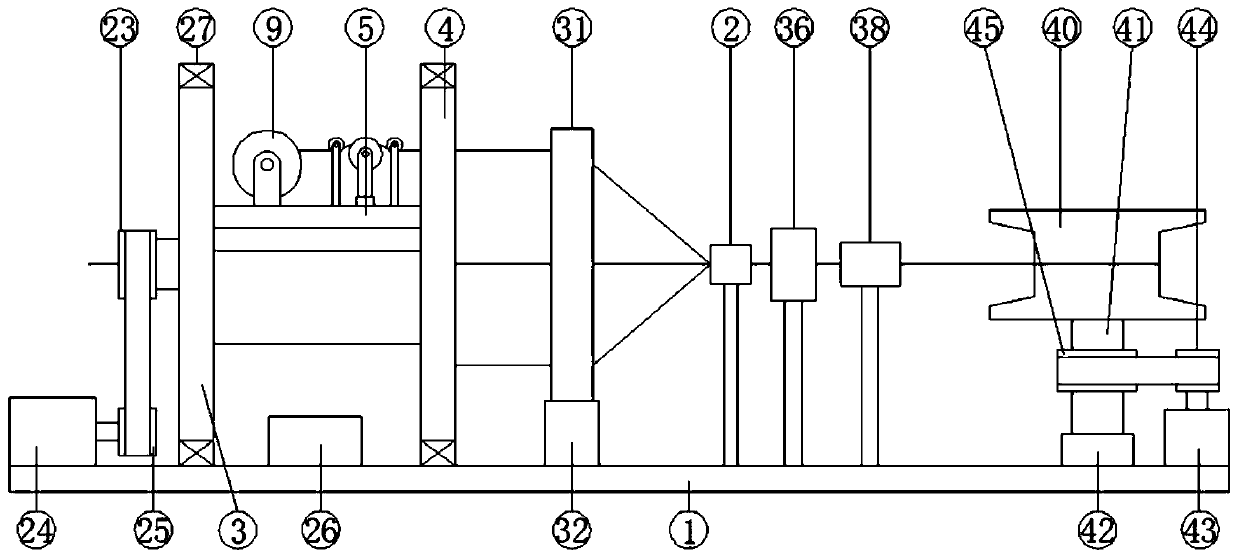 Twisting adjusting device of rope twisting machine