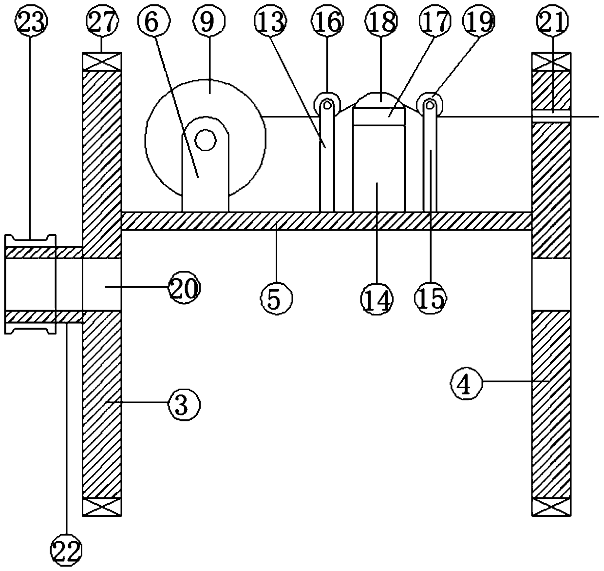 Twisting adjusting device of rope twisting machine