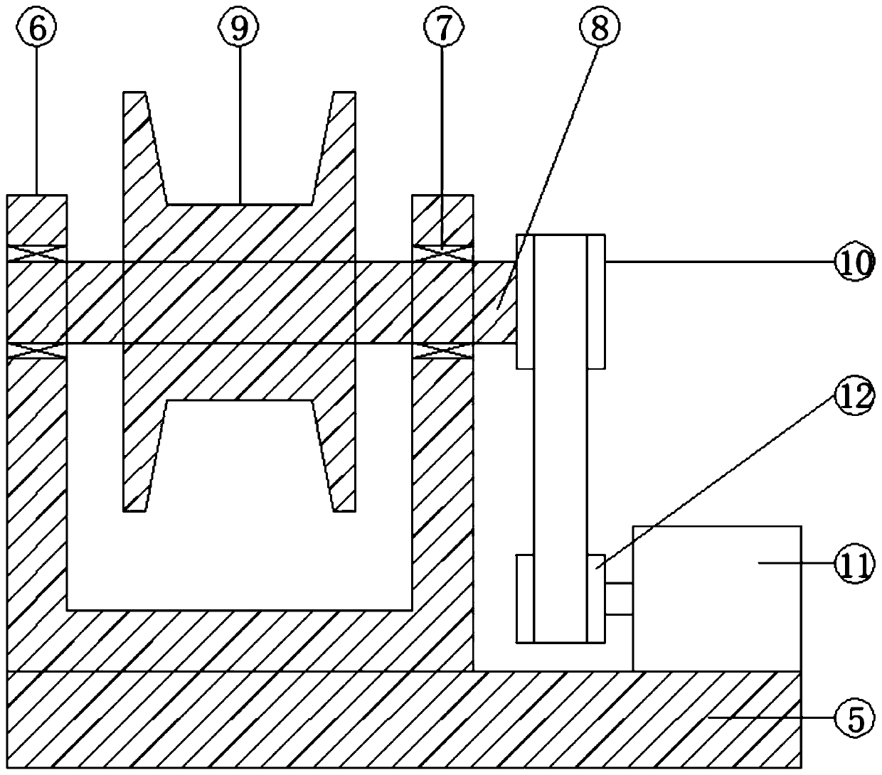 Twisting adjusting device of rope twisting machine