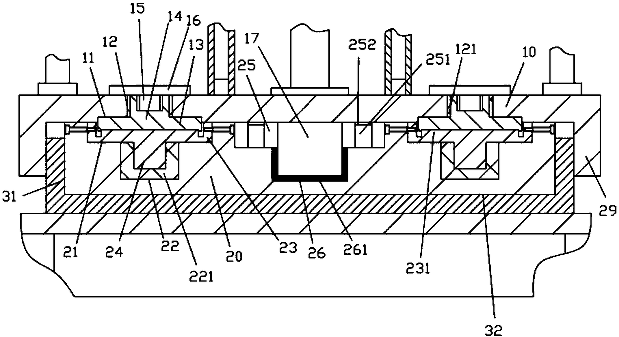 Punching mechanism adopting die with multiple form blocks