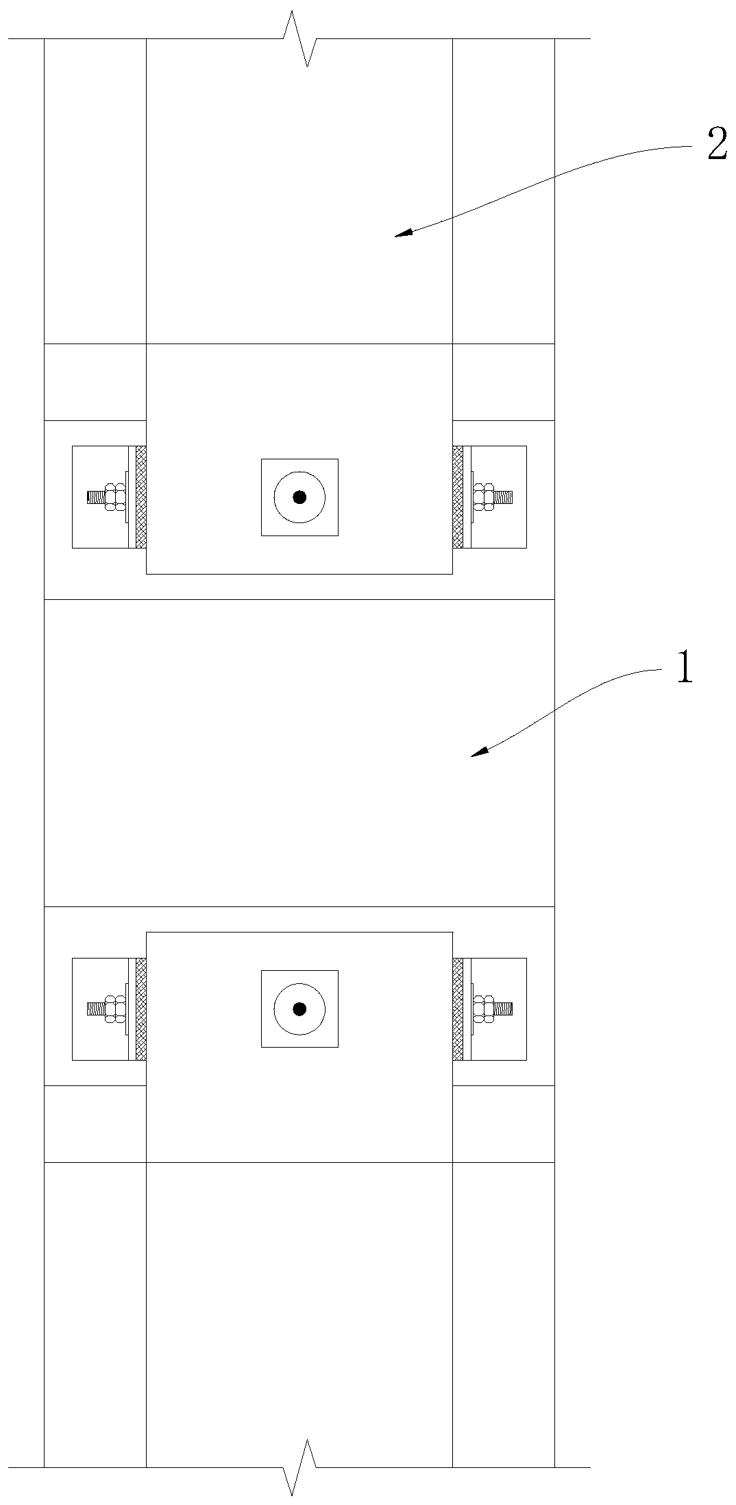 Dry connection structure and method of precast concrete column