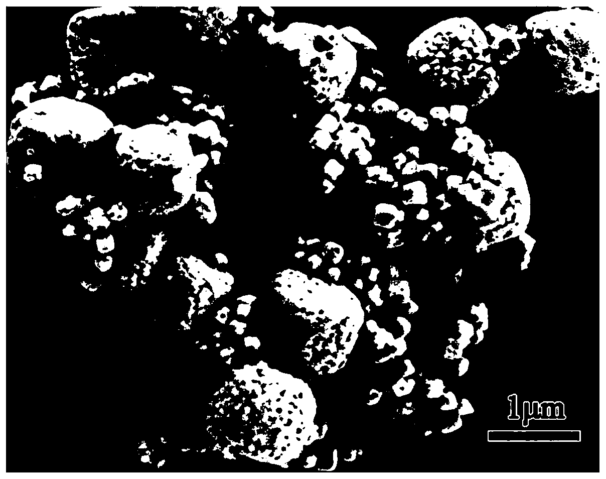 Preparation method of porous strontium titanate cubic particles doped with rare earth erbium ions