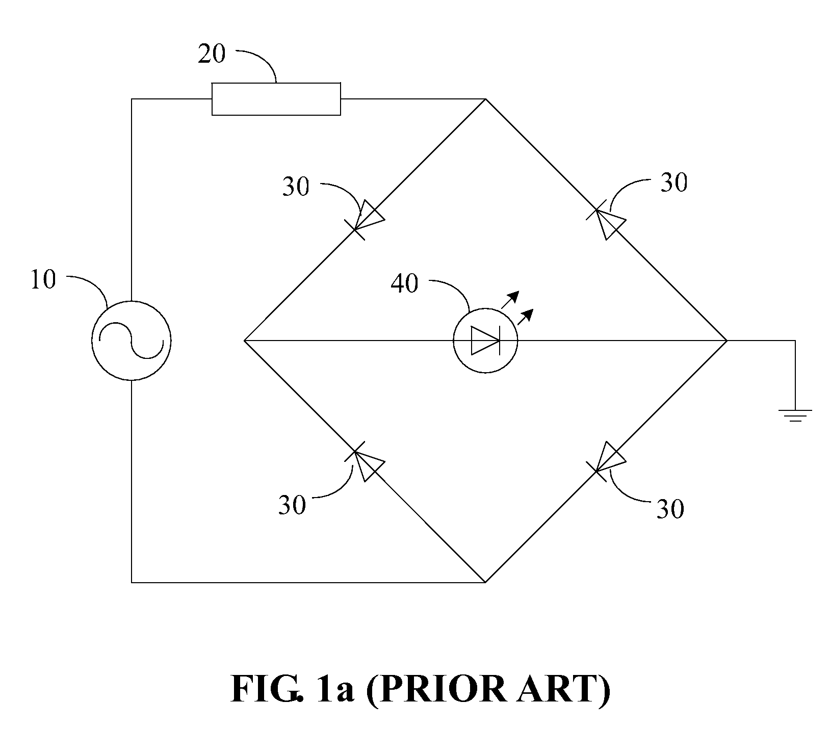 Light emitting device having integrated rectifier circuit in substrate