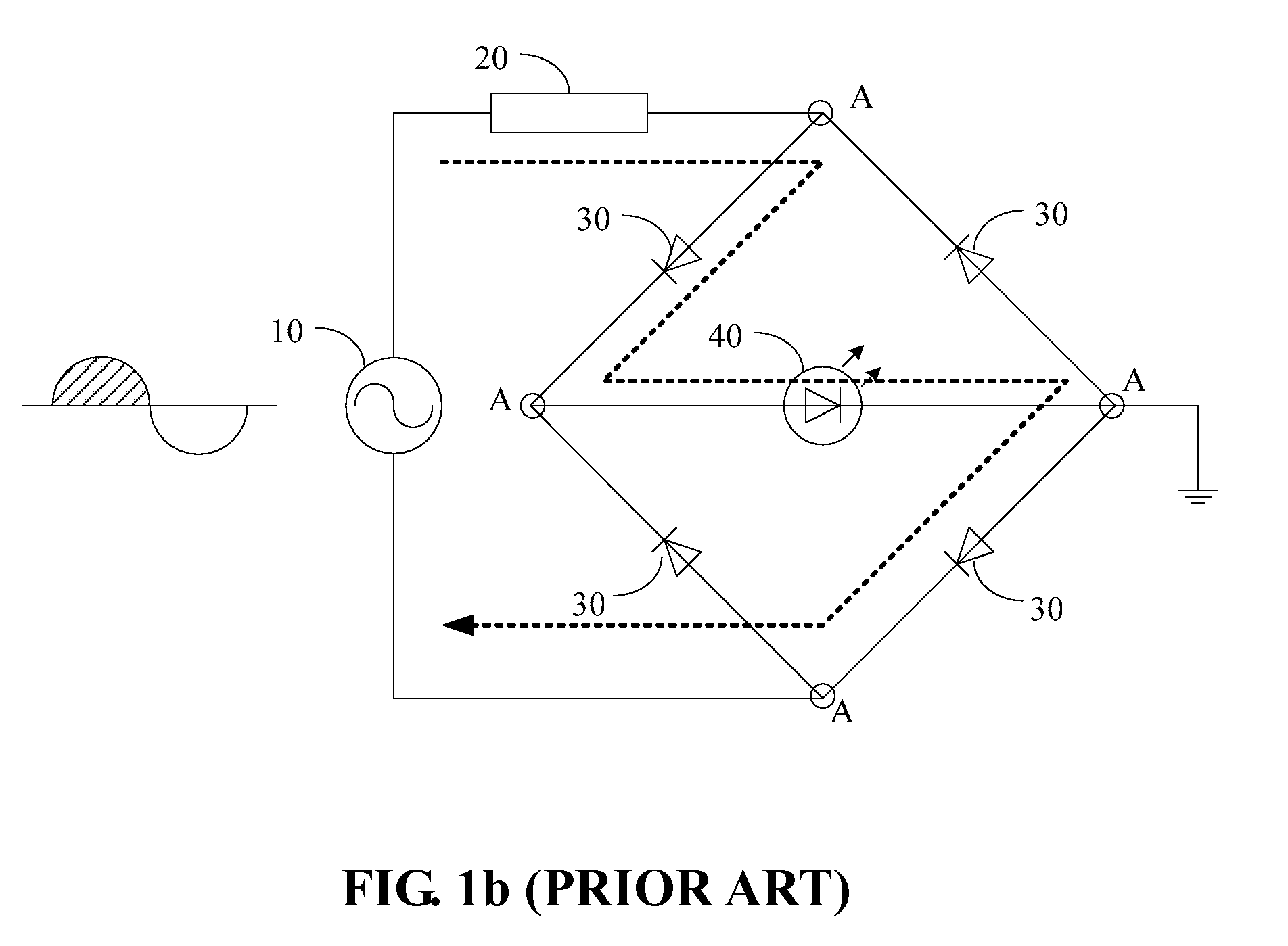 Light emitting device having integrated rectifier circuit in substrate