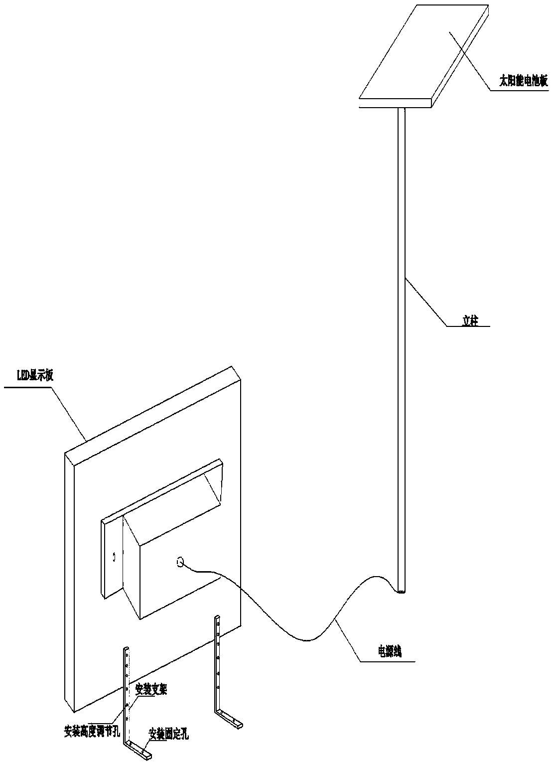 Highway roadside early warning device