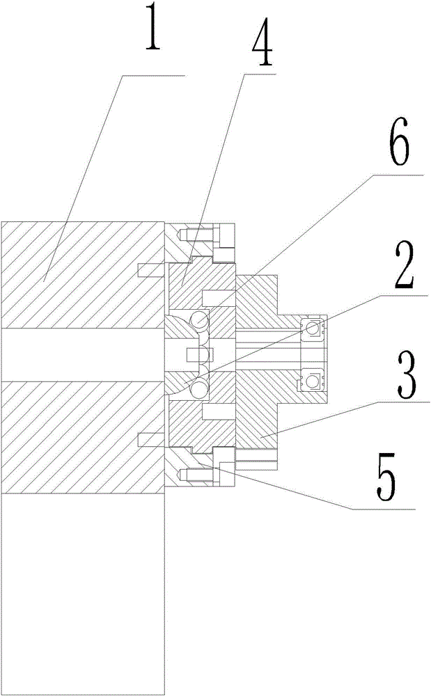 A bearing support structure