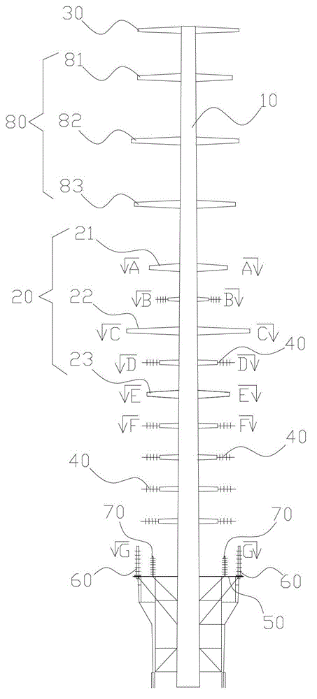 Steel pipe pole enabling electro-transmission lead to be buried