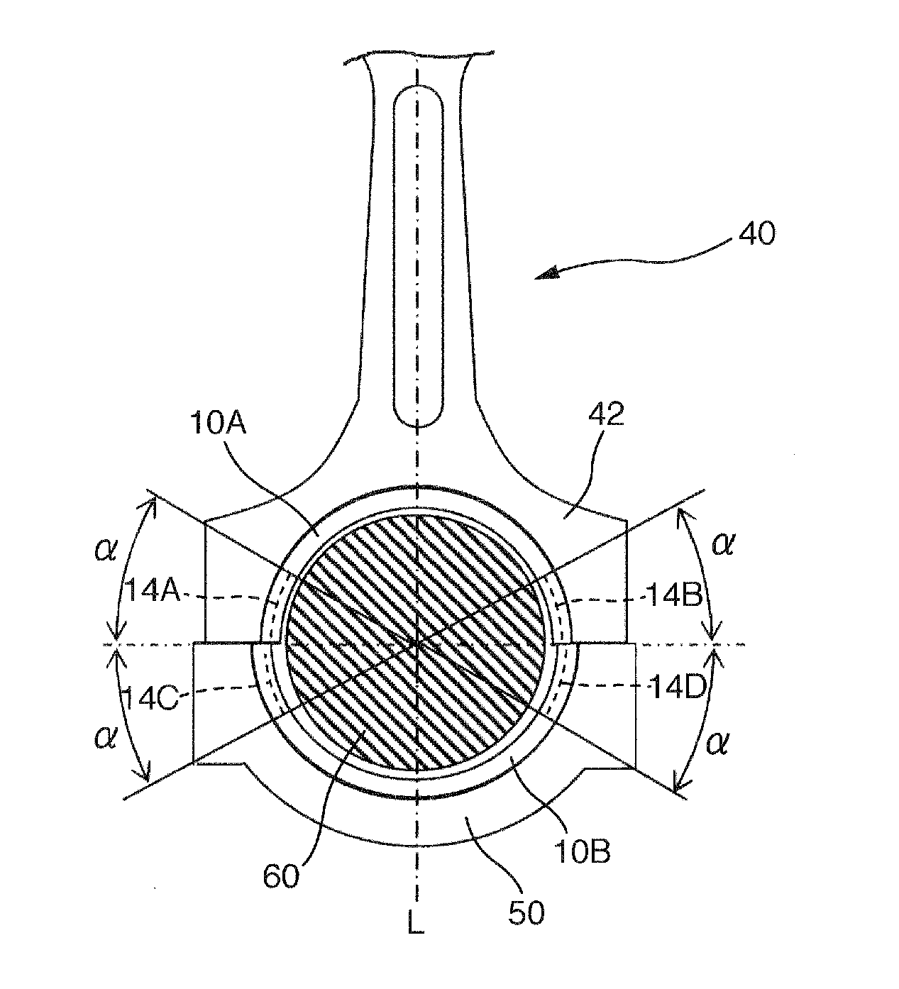 Sliding bearing for internal combustion engine and sliding bearing device