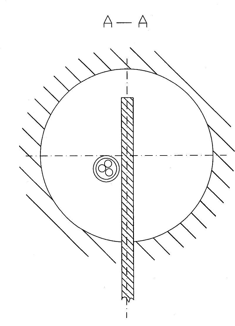 Earth pressure gauge embedding device and embedding method