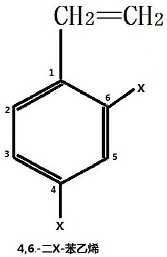 Modified polyhalogenated styrene-1,3-butadiene emulsion binder as well as preparation and application thereof