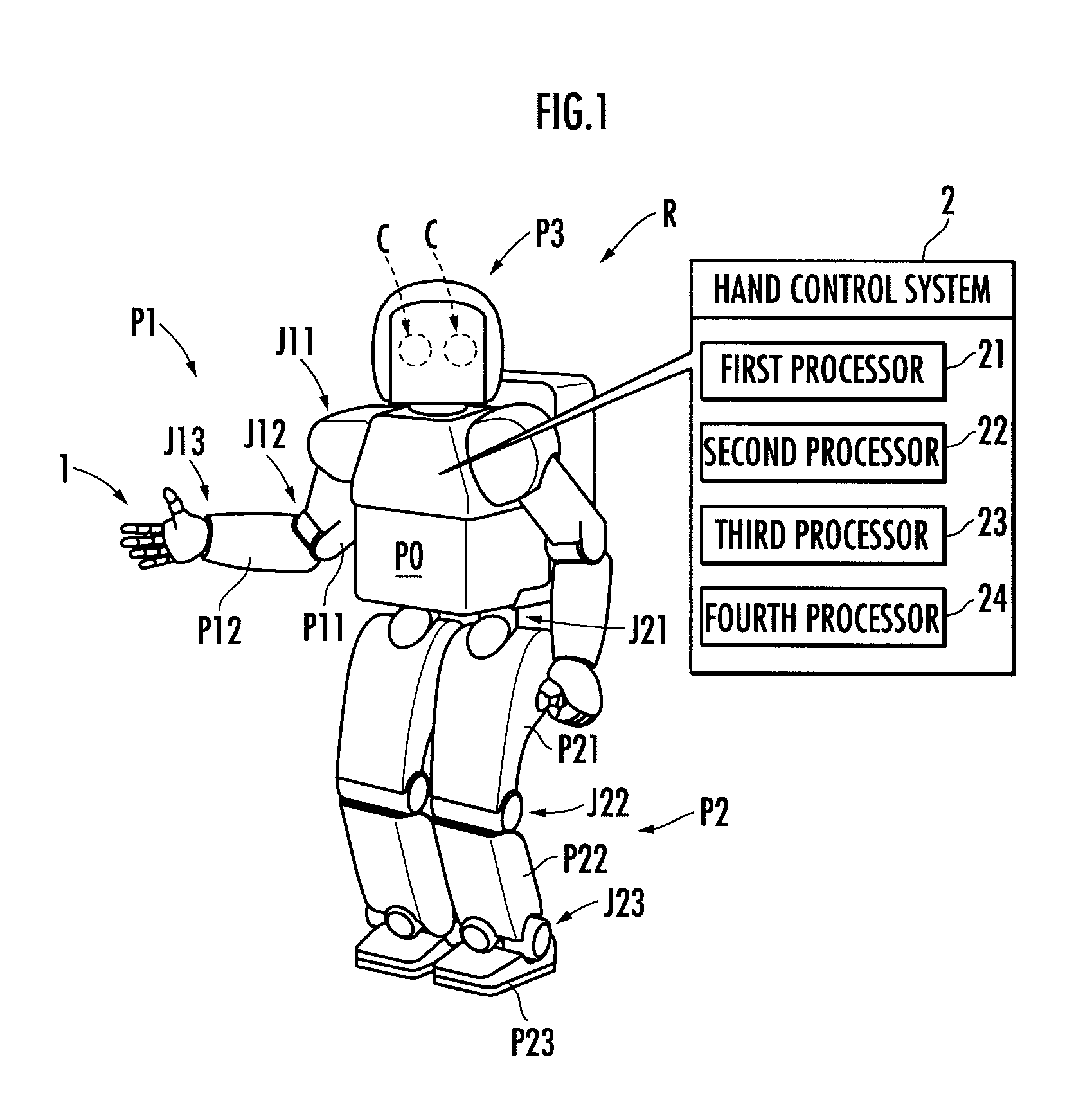 Hand control system, method, program, hand, and robot