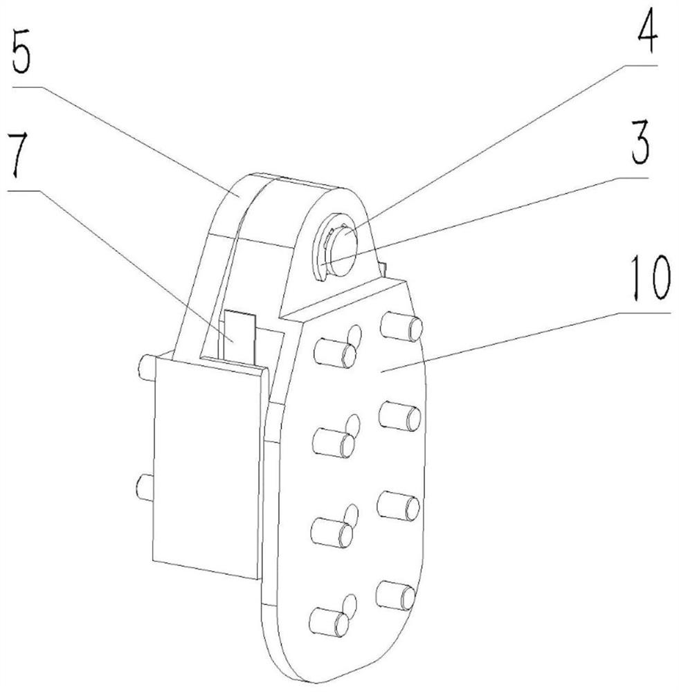 Man-machine one-dimensional interaction force measurement sensor and measurement method for lower limb exoskeleton