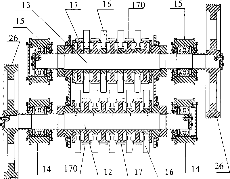 Wheel tooth type crusher